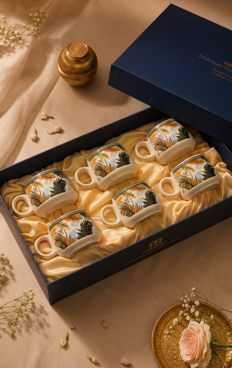Palm Canopy Mug Set