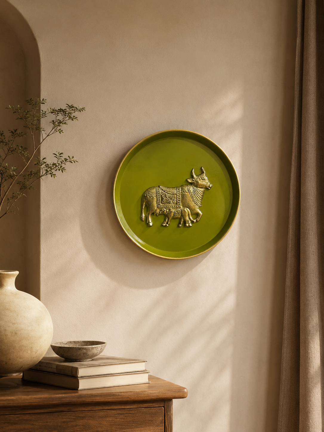 The Kamdhenu Blessing Wall Plate